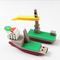 3D কপি বাস্তব পিভিসি USB ড্রাইভ পালতোলা জাহাজ কাস্টমাইজড আকার